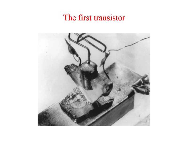 The first transistor